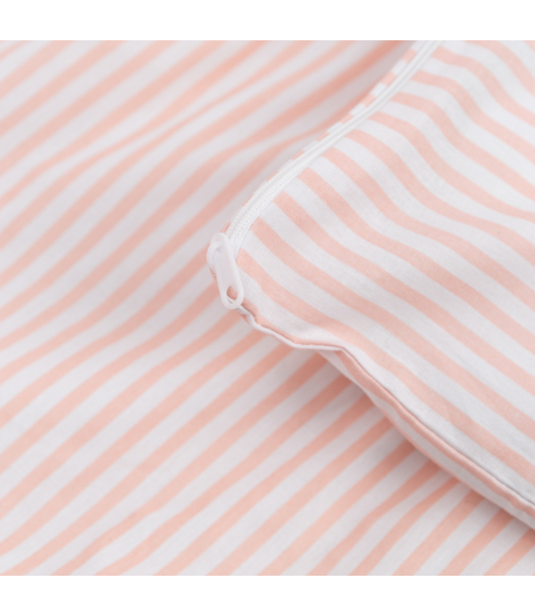 Bedding Set „Rose stripes“. Cotton bedding sets