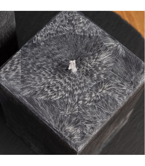 Handmade square candle “Onyx”, 1 piece.. Candles