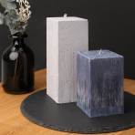 Handmade square candle “Lava”, 1 piece.