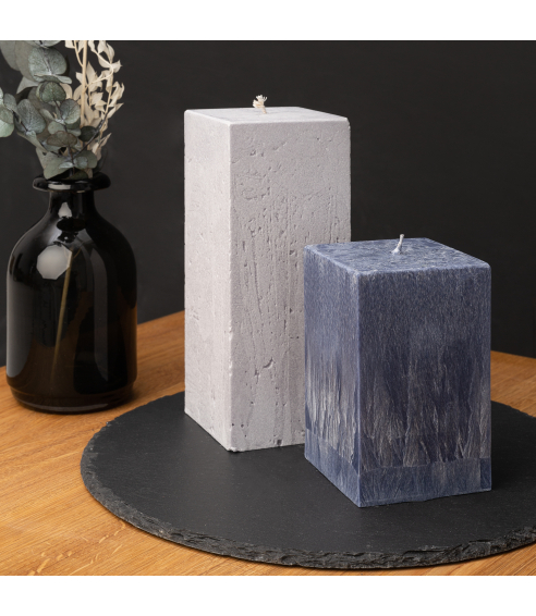 Handmade square candle “Lava”, 1 piece.. Candles