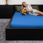 Jersey fitted sheet “Blue”, 140x200 cm, 160x200 cm, 200x220 cm