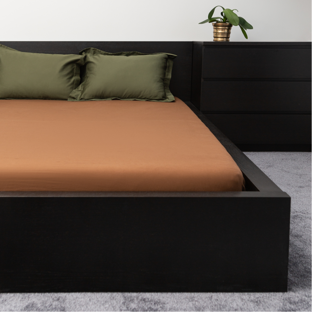 Jersey fitted sheet “Brown”. Fitted sheets 140x200, 90x200 cm, 140x200 cm, 160x200 cm, 180x200 cm