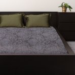 Satin Fitted Sheet „Cacao light“, 160x200 cm