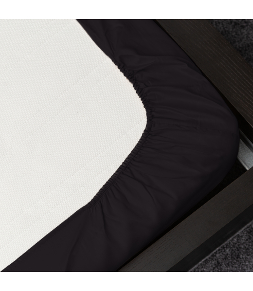Jersey fitted sheet “Black jersey”. Fitted sheets 90x200