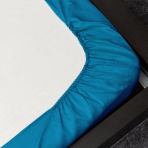 Satin fitted sheet "Turquoise", 90x200 cm, 140x200 cm, 160x200 cm, 180x200 cm