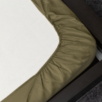 Satin Fitted Sheet „Moss green“, 80x200 cm, 90x200 cm, 120x200 cm, 140x200 cm, 160x200 cm, 180x200 cm