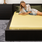 Satin Fitted Sheet „Citron“, 140x200 cm, 160x200 cm, 180x200 cm