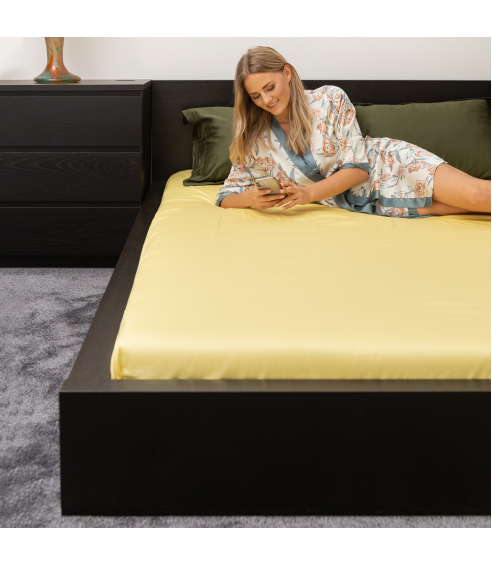 Satin Fitted Sheet „Citron“. Fittedsheets