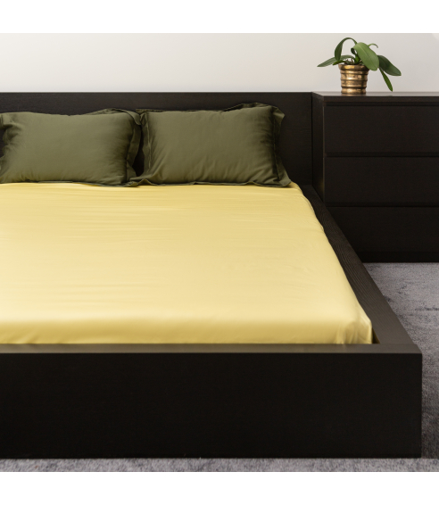 Satin Fitted Sheet „Citron“. Fittedsheets
