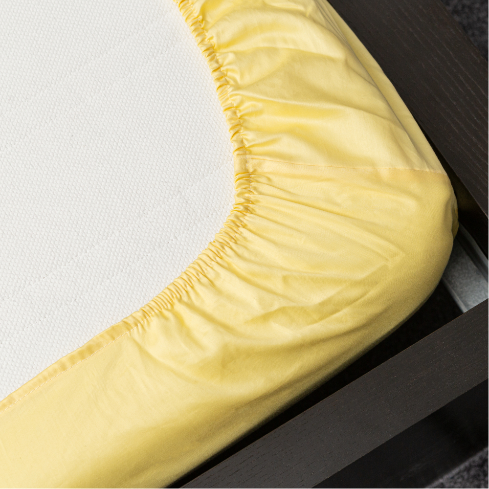 Satin Fitted Sheet „Citron“, 140x200 cm, 160x200 cm, 180x200 cm