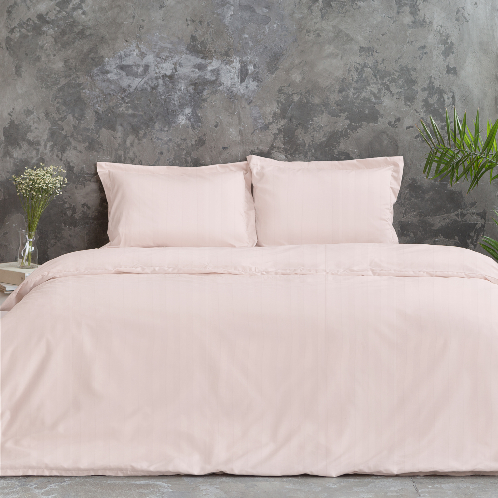 Premium Sateen Bedding Set „Blush“. Satin bedding sets, 140x200 cm