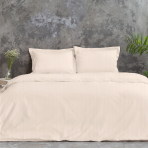 Premium Sateen Bedding Set „Cornsilk“. Satin bedding sets, 140x200 cm, 150x200 cm, 160x200 cm, 180x200 cm, 200x200 cm, 200x220 cm, 220x240 cm