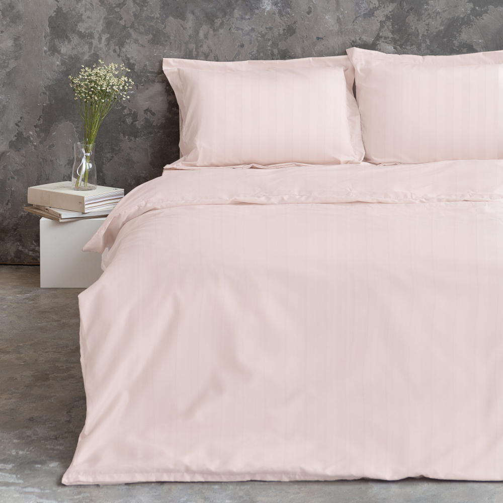Premium Sateen Bedding Set „Blush“. Satin bedding sets, 140x200 cm
