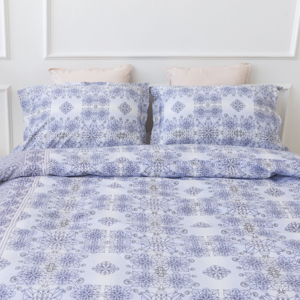 Premium Sateen Bedding Set „Mosaica“. Patterned bedding sets, 160x200 cm