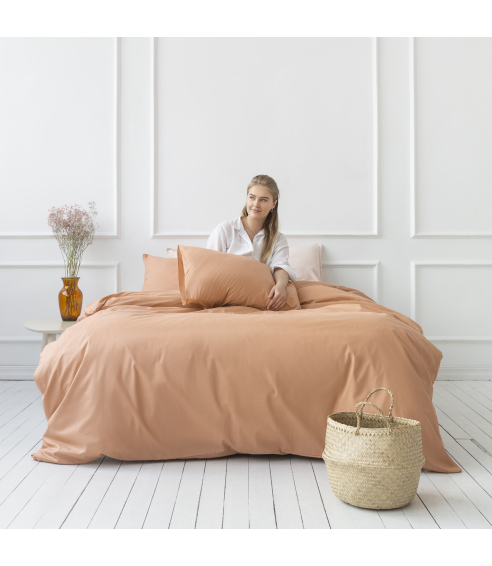 Beddgin Set „Classic orange“. Cotton bedding sets