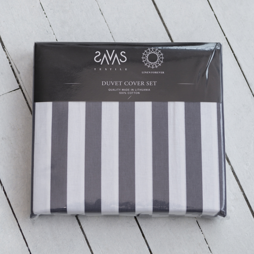 Bedding Set „Stripes“. Cotton bedding sets, 200x220 cm