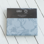 Bedding Set „Toile de Jouy blue“. Blue bedding sets, 140x200 cm, 200x200 cm