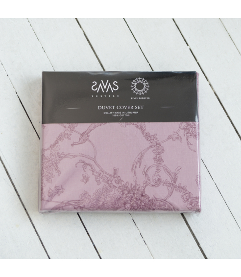 Bedding Set „Toile de Jouy red“. Cotton bedding sets