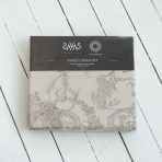 Bedding Set „Toile de Jouy grey“. Patterned bedding sets, 140x200 cm, 160x200 cm