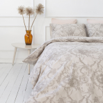 Bedding Set „Toile de Jouy grey“. Patterned bedding sets, 140x200 cm, 160x200 cm