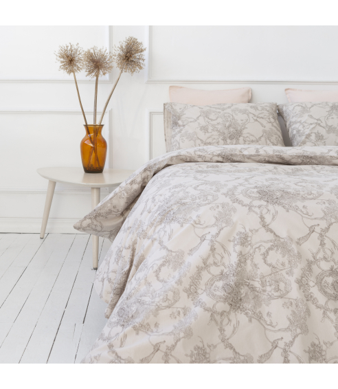 Bedding Set „Toile de Jouy grey“. Cotton bedding sets