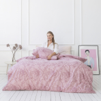 Bedding Set „Toile de Jouy red“. Bedding sets with plants, 200x200 cm