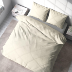Bedding Set „Kremo“. Bedding sets 155x200, 140x200 cm, 160x200 cm, 200x200 cm, 200x220 cm, 220x240 cm. Stylish cream bedding set, perfect for a sophisticated bedroom ambiance.