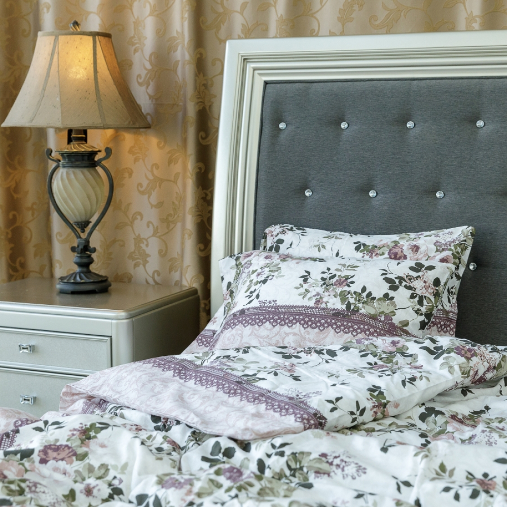 Premium Sateen Bedding Set „Amelia“. Satin bedding sets, 140x200 cm