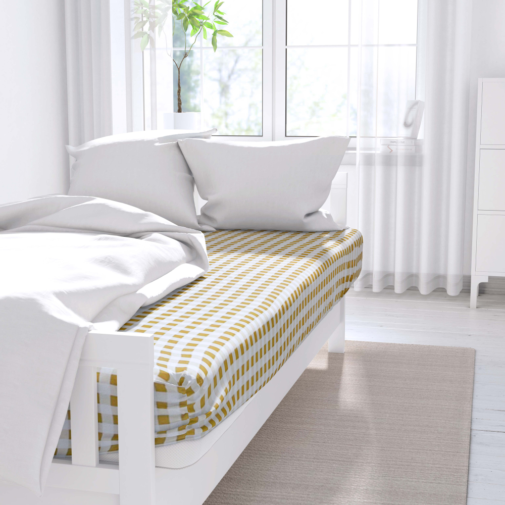 Bed Sheet „Chamomile“, 150x220 cm, 180x220 cm, 200x220 cm, 220x230 cm