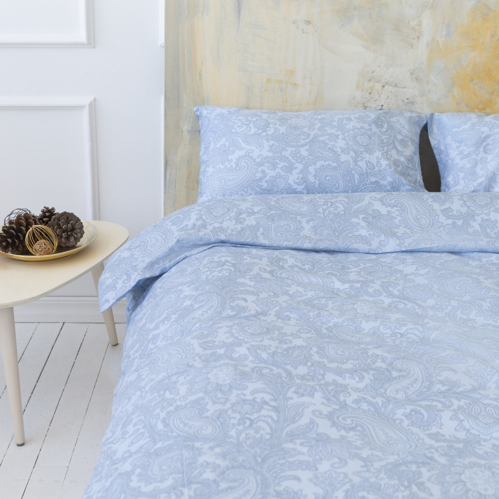 Premium Sateen Bedding Set „Ocean“. Satin bedding sets, 160x200 cm, 200x200 cm