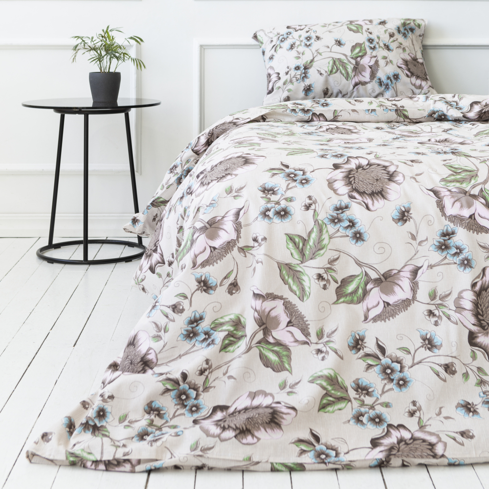 Bedding Set „Sunflower“. Cotton bedding sets, 140x200 cm