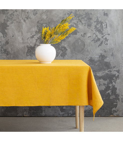 Staltiesė „Linen yellow“