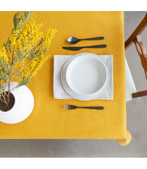 Staltiesė „Linen yellow“
