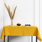 Tablecloth „Linen yellow“. Linen tablecloths, 140x140 cm, 140x300 cm