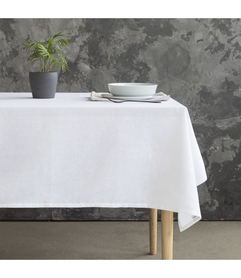 Tablecloth „Linen white“. Linen tablecloths