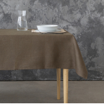 Tablecloth „Linen brown“. Linen tablecloths, 140x140 cm, 140x300 cm