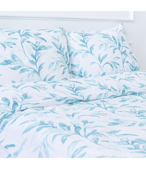 Cotton seersucker bedding set „Ceylon“. Cotton bedding sets