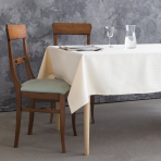 Tablecloth „Peachy square“. Cotton tablecloths, 140x240cm, 140x300 cm