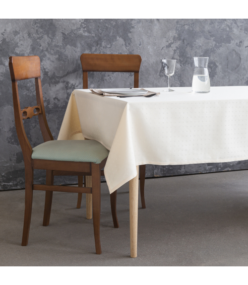 Tablecloth „Peachy square“. Cotton tablecloths