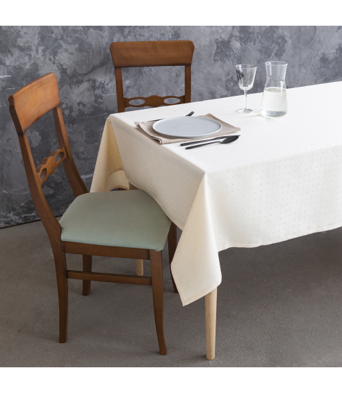 Tablecloth „Peachy square“. Cotton tablecloths