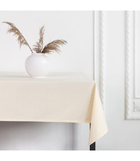 Tablecloth „Peachy square“. Cotton tablecloths