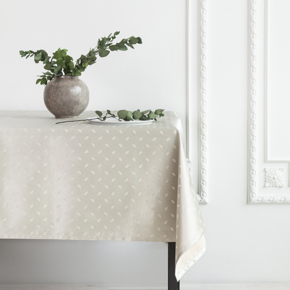 Tablecloth „Tea beans“. Cotton tablecloths, 140x240 cm, 140x300 cm