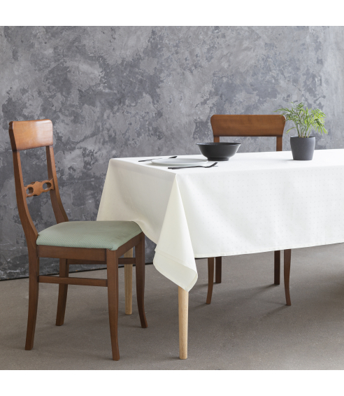 Tablecloth „Creamy square“. Cotton tablecloths