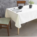 Tablecloth „Creamy square“. Cotton tablecloths, 140x200 cm, 140x240cm, 140x300 cm