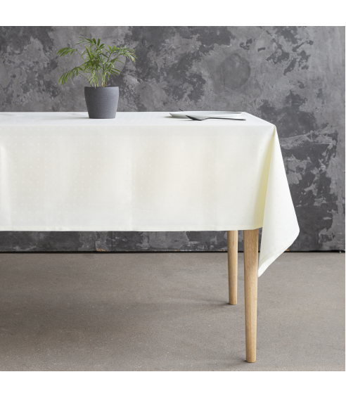 Tablecloth „Creamy square“. Cotton tablecloths