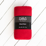 Jersey fitted sheet “Imperial”. Fitted sheets 90x200, 90x200 cm, 140x200 cm, 160x200 cm, 180x200 cm. Breathable and soft fabric – red fitted sheet with elastic.