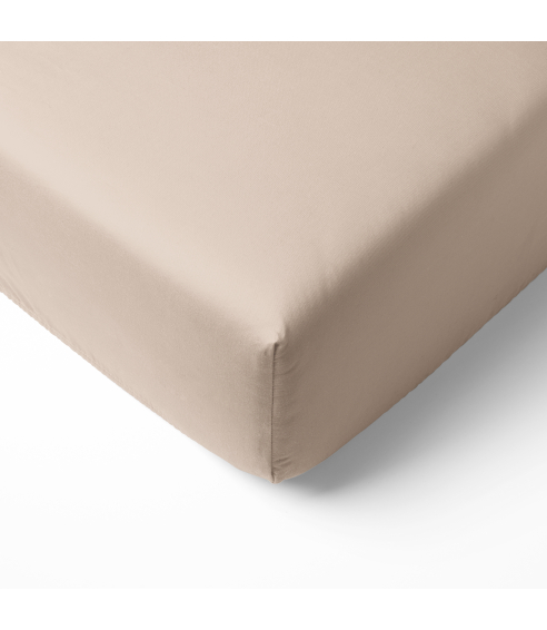 Satin fitted sheet "Classic coffee". Fittedsheets