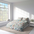 Sateen Bedding Set „Sensacia“. Bedding sets with plants, 200x200 cm, 200x220 cm