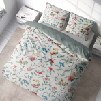 Sateen Bedding Set „Sensacia“. Bedding sets with plants, 200x200 cm, 200x220 cm
