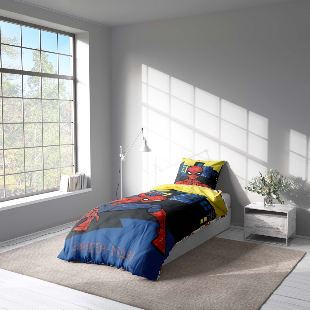 Bedding Set „Friendly Neighborhood“. Kids bedding, 135x200 cm